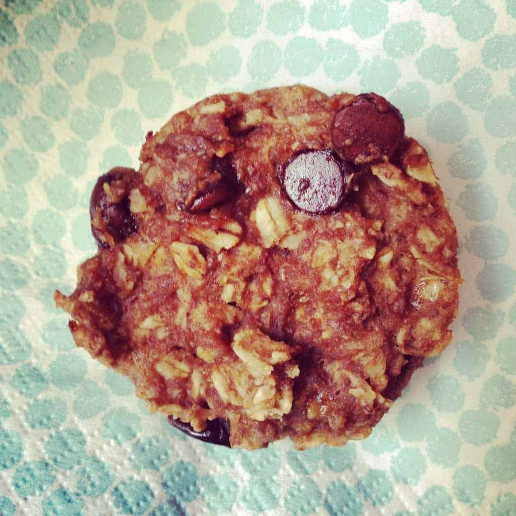 granola chocolate peanut butter muffins