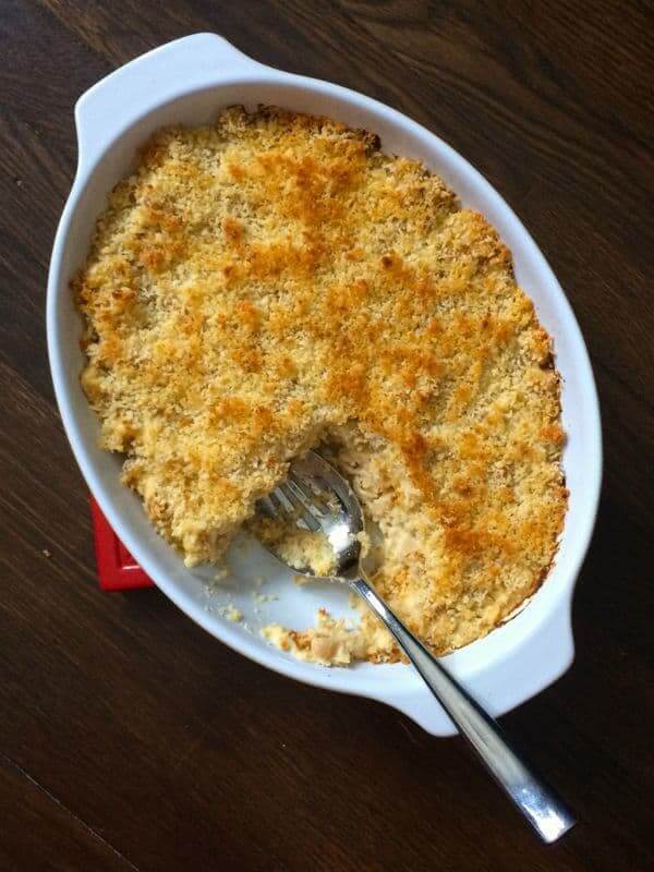 make a panko topping for mac and cheese