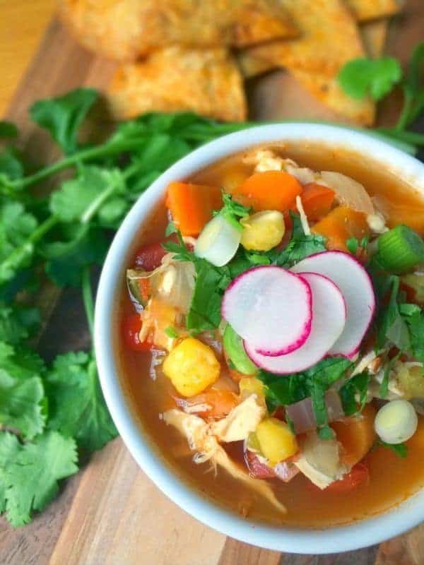 Mexican Chicken Pozole Soup Recipe - The Lemon Bowl®