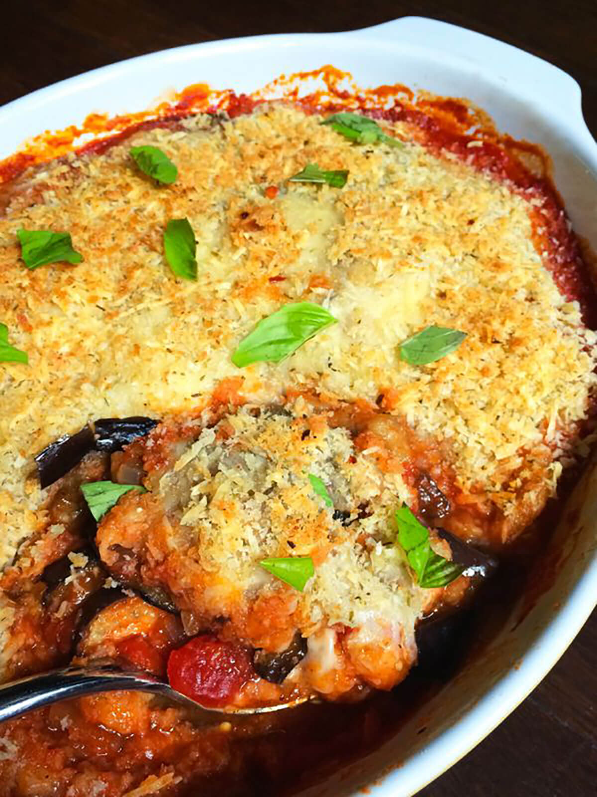 Healthy Eggplant Parmesan