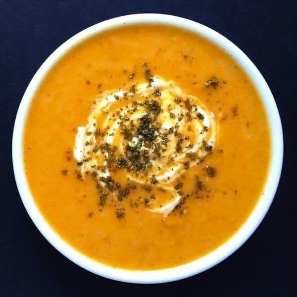 Creamy Butternut Squash and Parsnip Soup with Za'atar - The Lemon Bowl