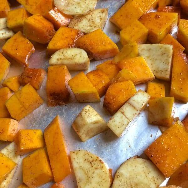 Roasted Butternut and Parsnips