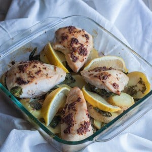 Lemon Mustard Chicken and Potatoes