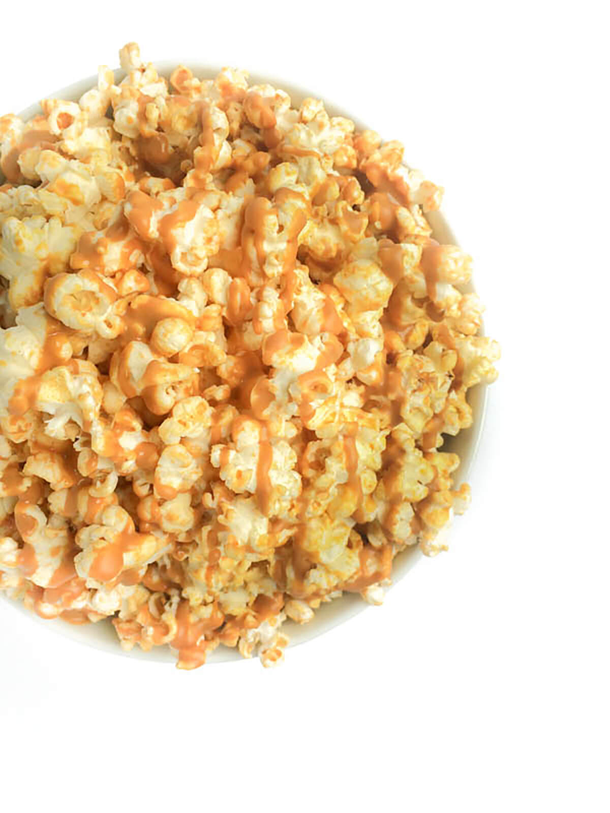 Peanut Butter Drizzled Popcorn