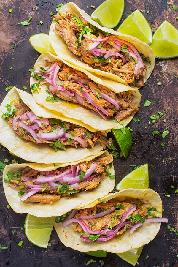 Gloria's Slow Cooker Shredded Pork Tacos The Lemon Bowl®