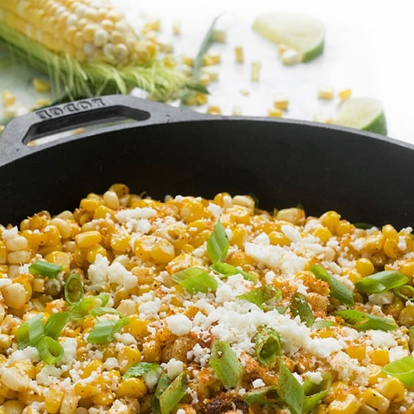 Skillet Mexican Street Corn - The Lemon Bowl