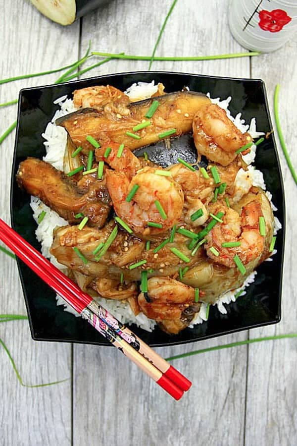 chinese-steamed-eggplant-with-shrimp-stir-fry