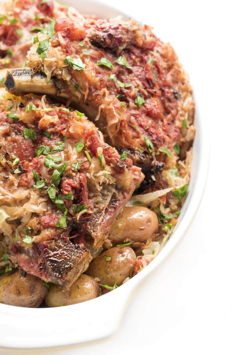 Oven Baked Pork Chops with Potatoes - The Lemon Bowl®