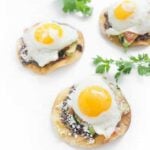 Breakfast Tostadas with Black Beans and Eggs