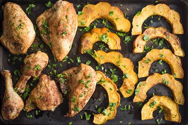 Roasted Chicken and Acorn Squash Recipe