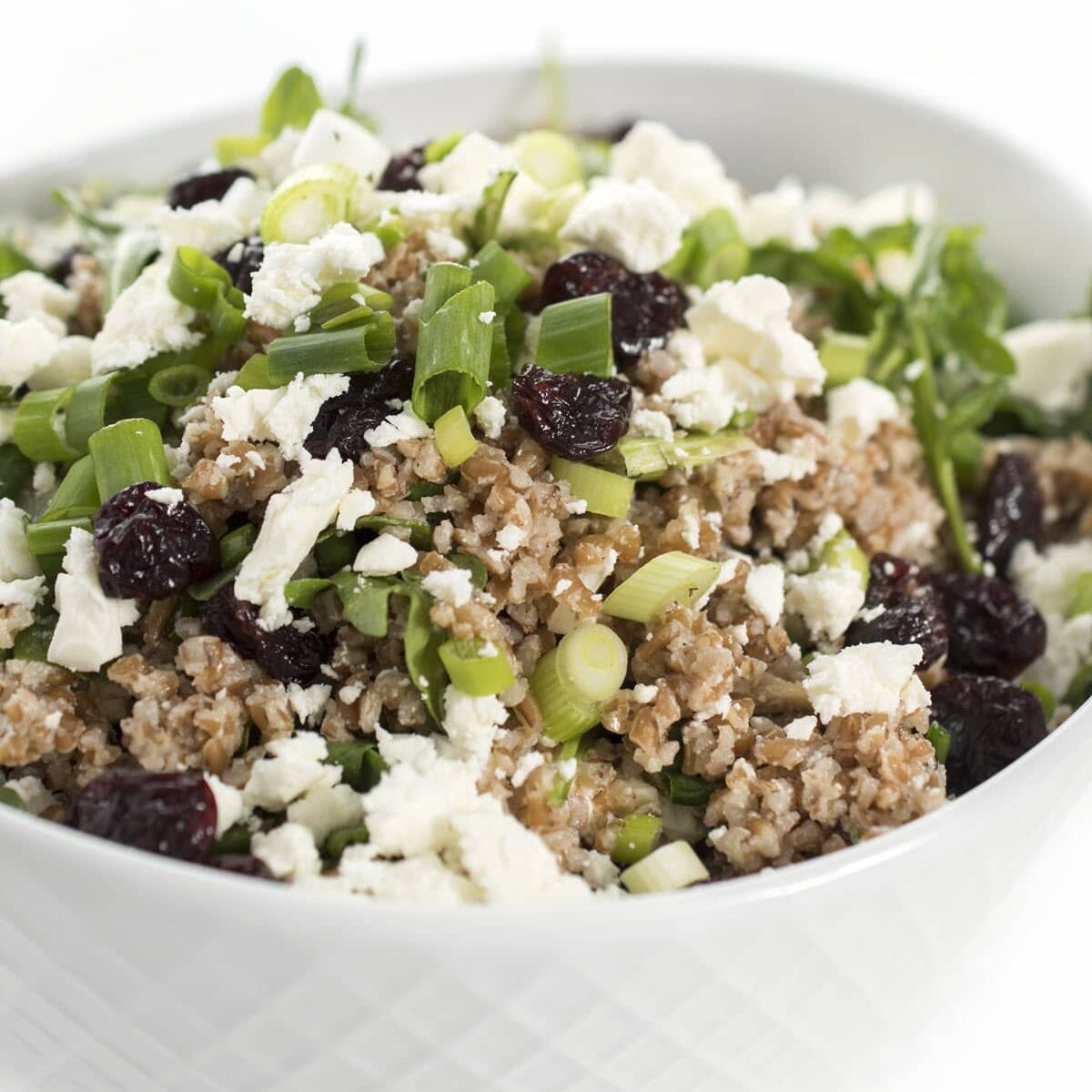 Bulgur Wheat Salad with Dried Cherries and Feta