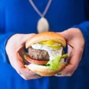 Lamb Burgers with Tzatziki Sauce Recipe