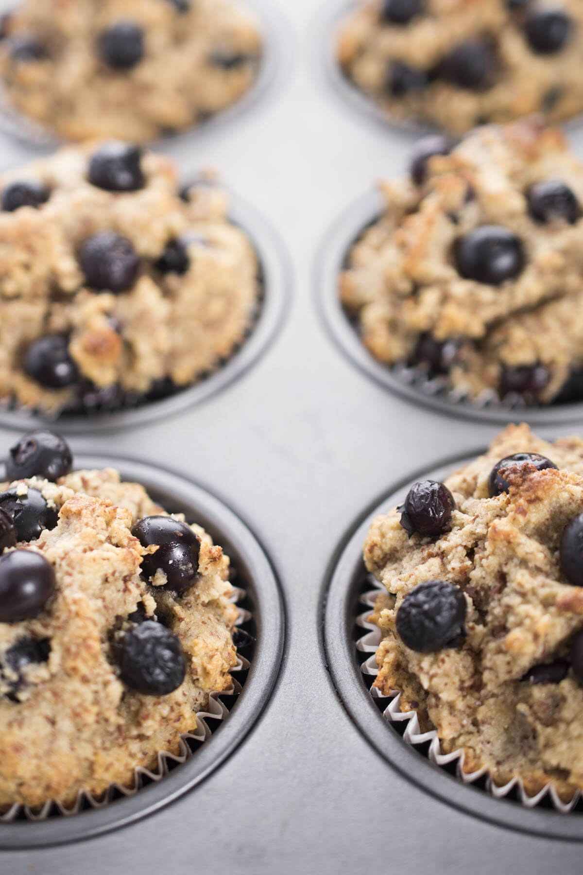 Almond flour berry muffins.