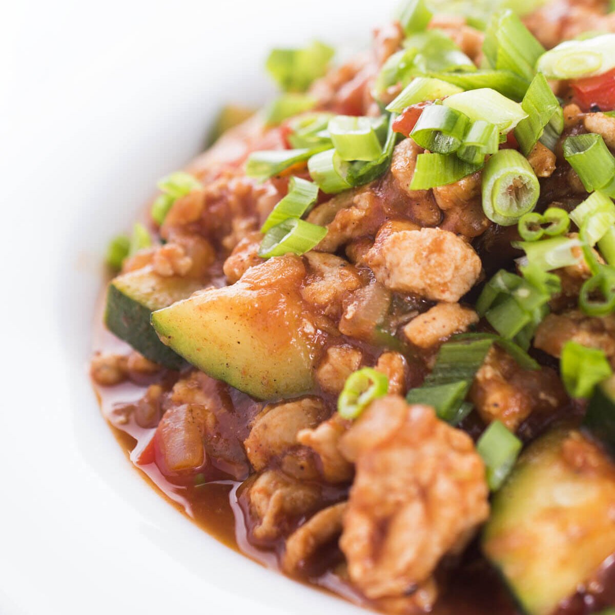 Ground Turkey and Zucchini with Indian Spices