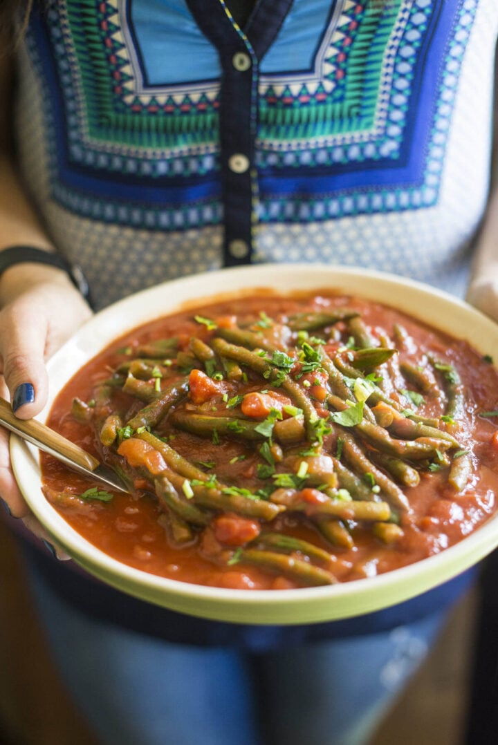 Lebanese Green Beans with Tomatoes The Lemon Bowl®