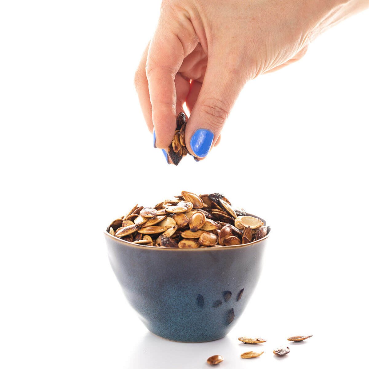 pumpkin seeds in a bowl