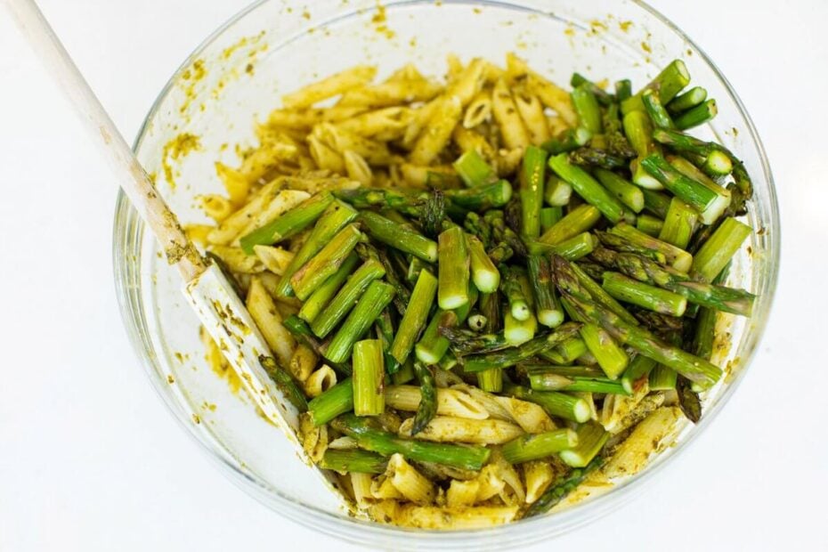 Pesto Pasta Salad with Asparagus and Goat Cheese The Lemon Bowl®