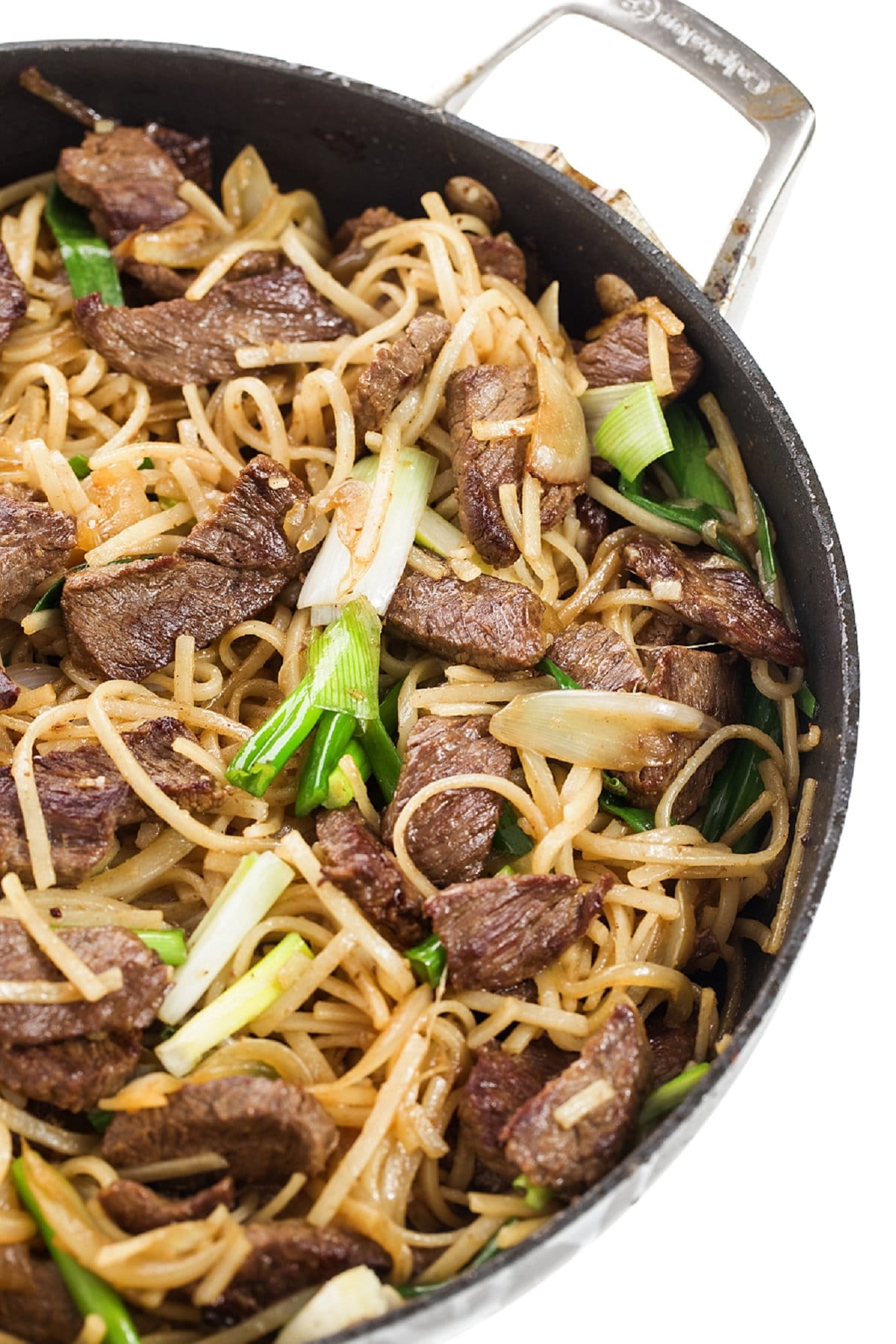 Beef Stir Fry with Flat Wide Noodles