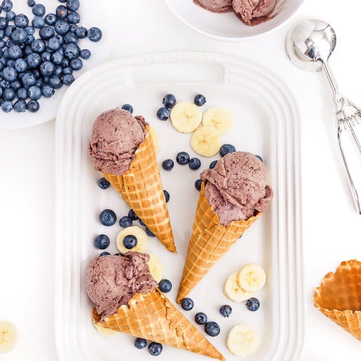 Vegan Blueberry Nice Cream