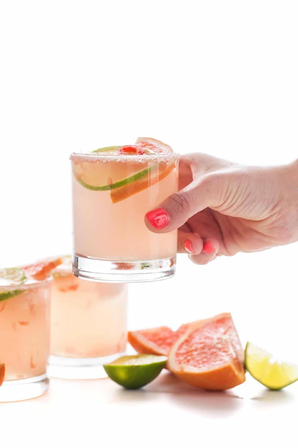 Spicy Paloma (Grapefruit & Tequila Cocktail with Jalapeño Simple Syrup)