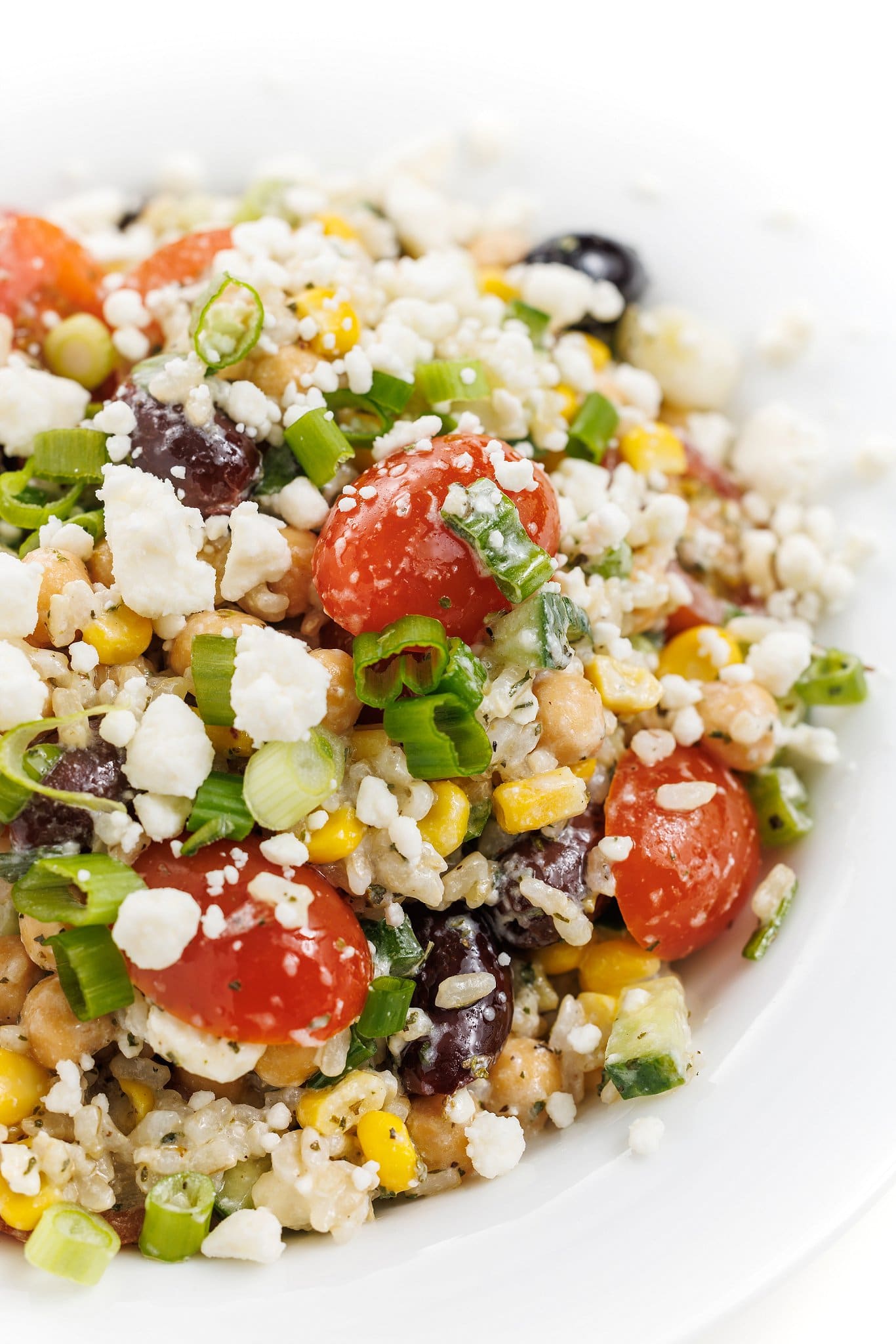 Greek brown rice salad.