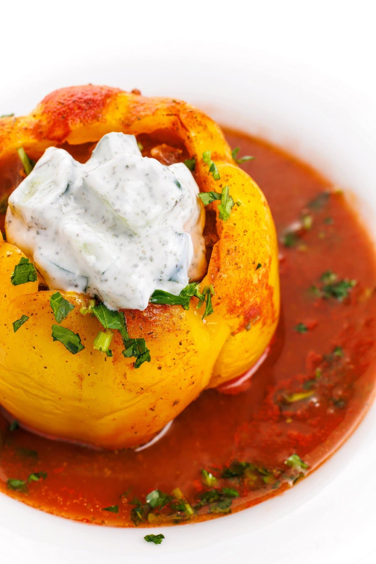 Stuffed Bell Peppers with Lebanese Spices