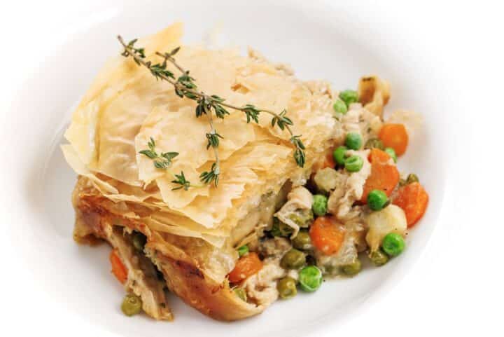 Healthy Chicken Pot Pie with Phyllo Crust - The Lemon Bowl®