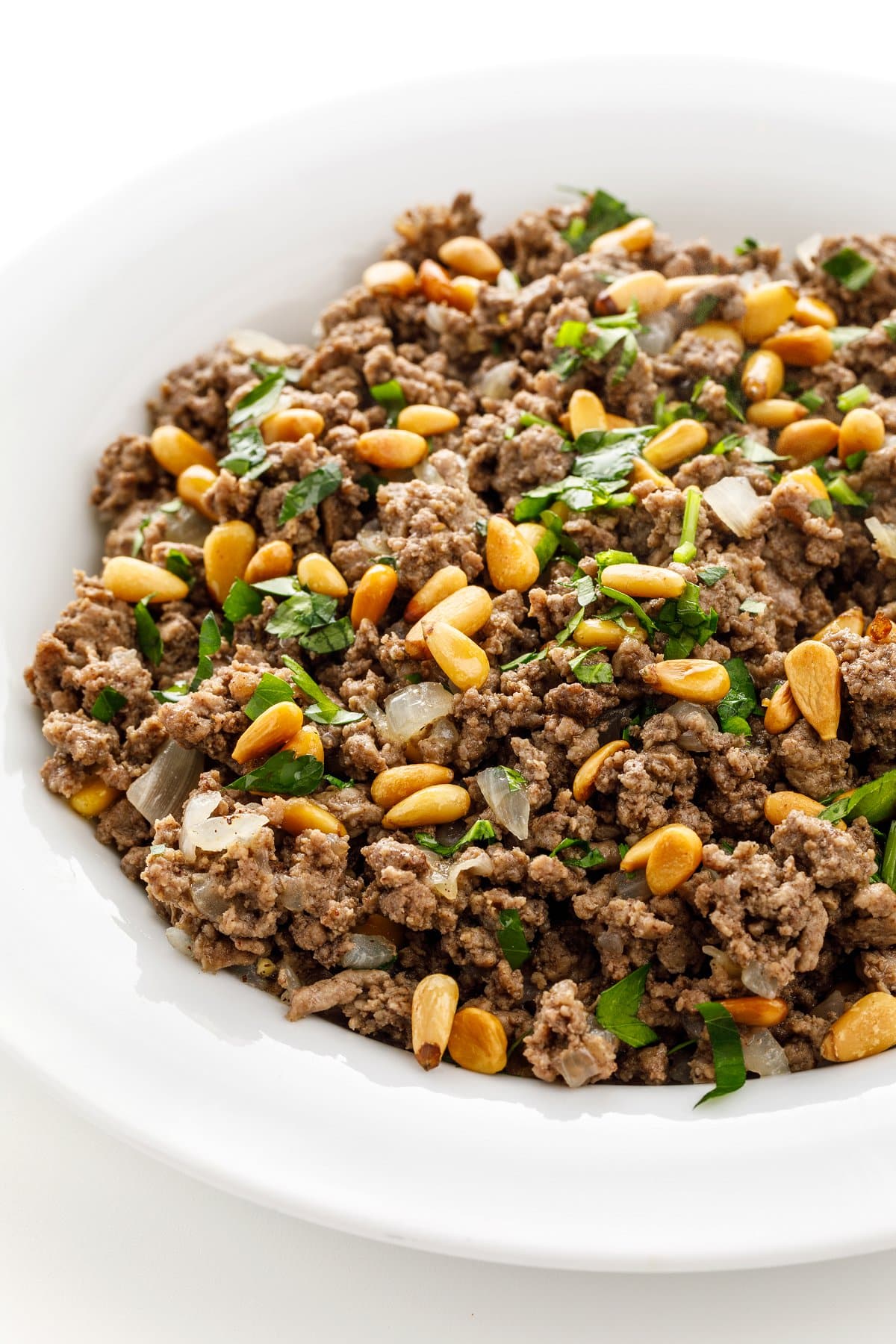 Lebanese Hushwee Ground Beef With Pine Nuts The Lemon Bowl 