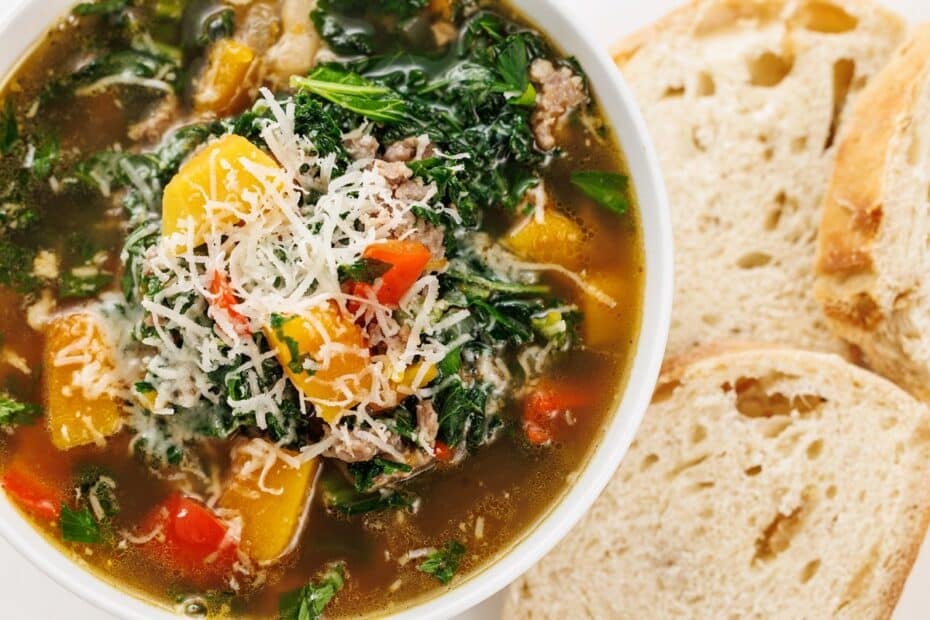 Sausage, Kale, and Butternut Squash Soup The Lemon Bowl®