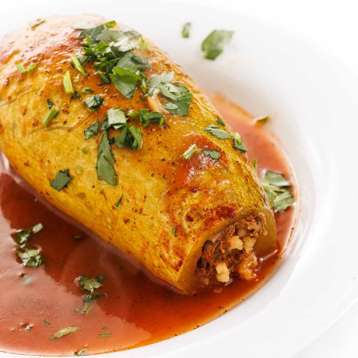 Lebanese Stuffed Kousa Squash