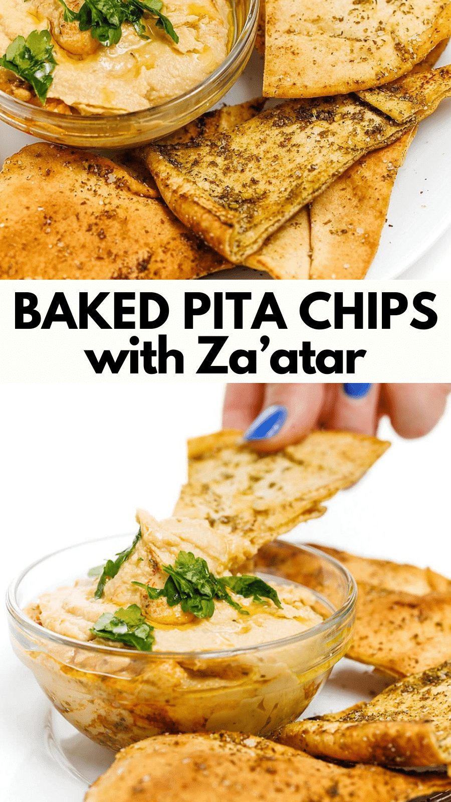 Baked Pita Chips with Za'atar The Lemon Bowl®