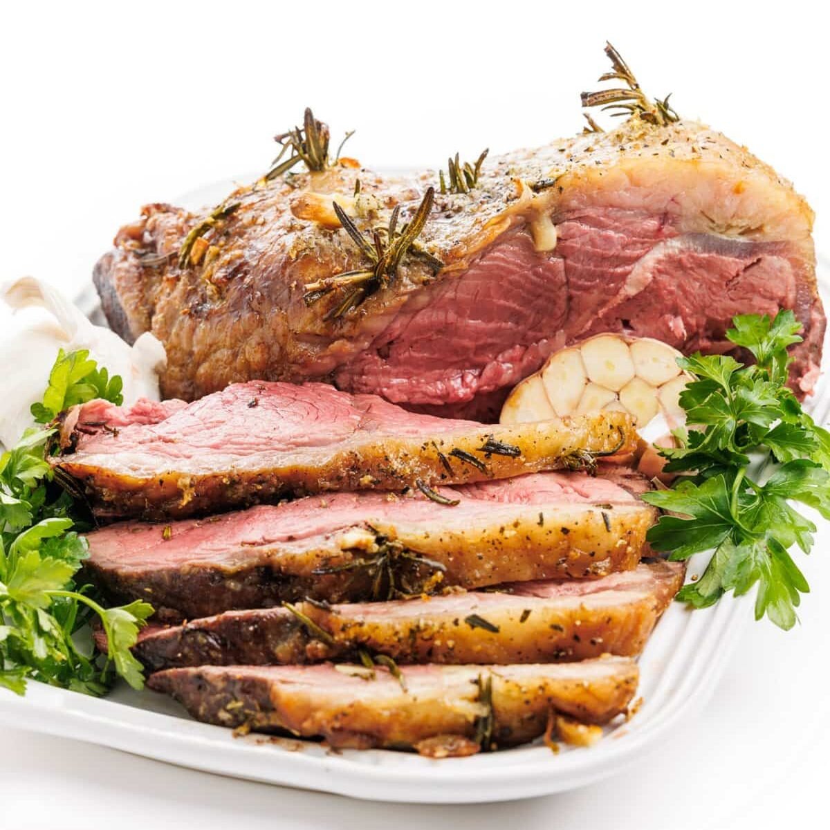 Garlic and Rosemary Studded Beef Roast