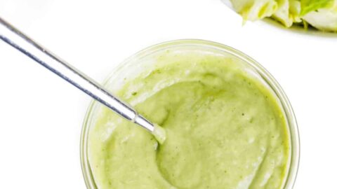 Avocado Green Goddess Salad Dressing