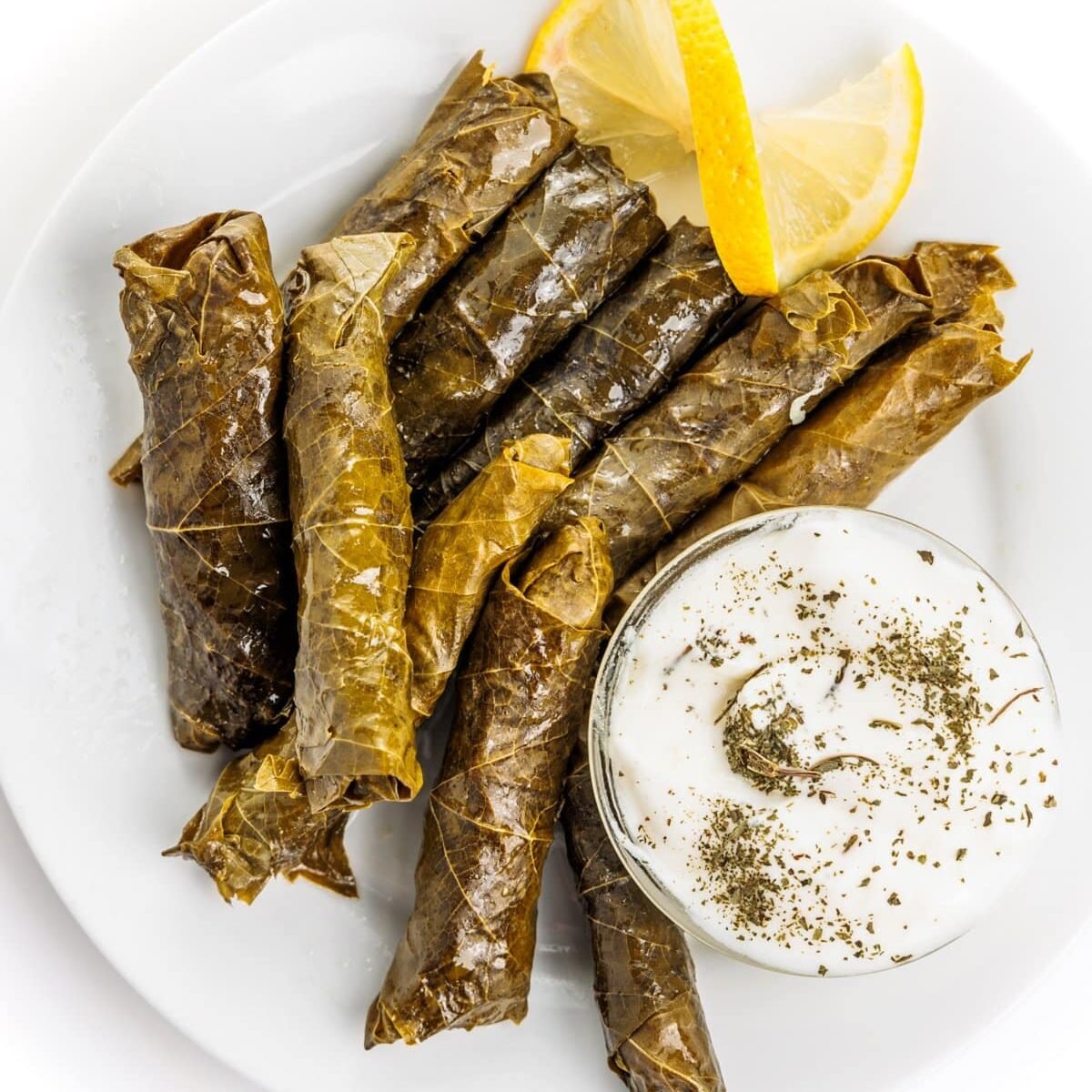 Lebanese Meat Stuffed Grape Leaves