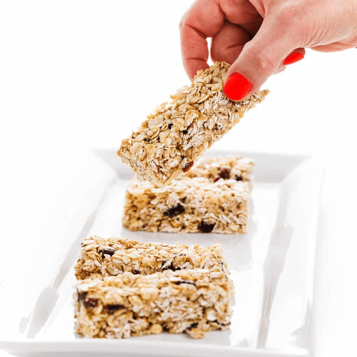 Chewy Oatmeal Raisin Granola Bars