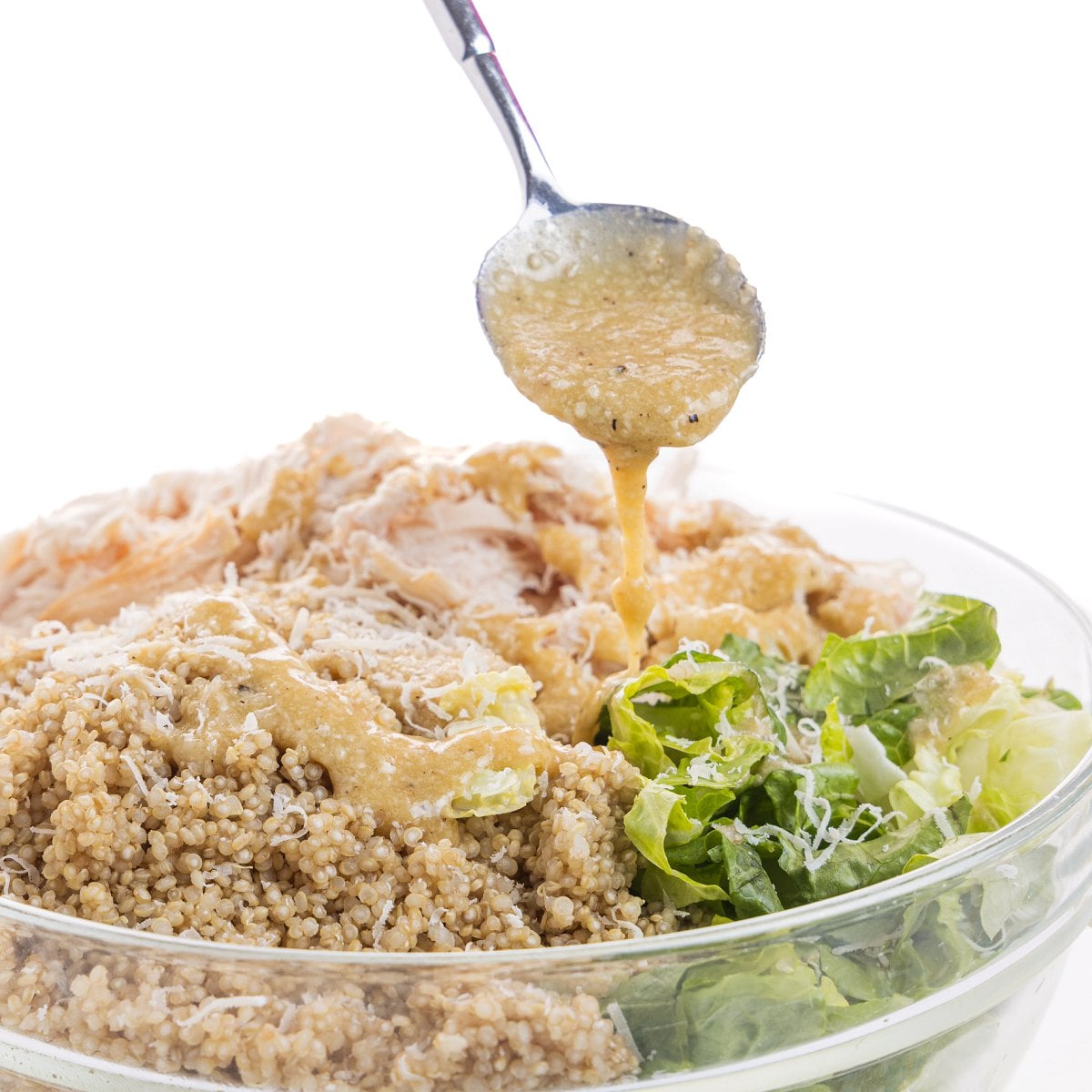 Chicken Caesar Salad Bowls with Quinoa