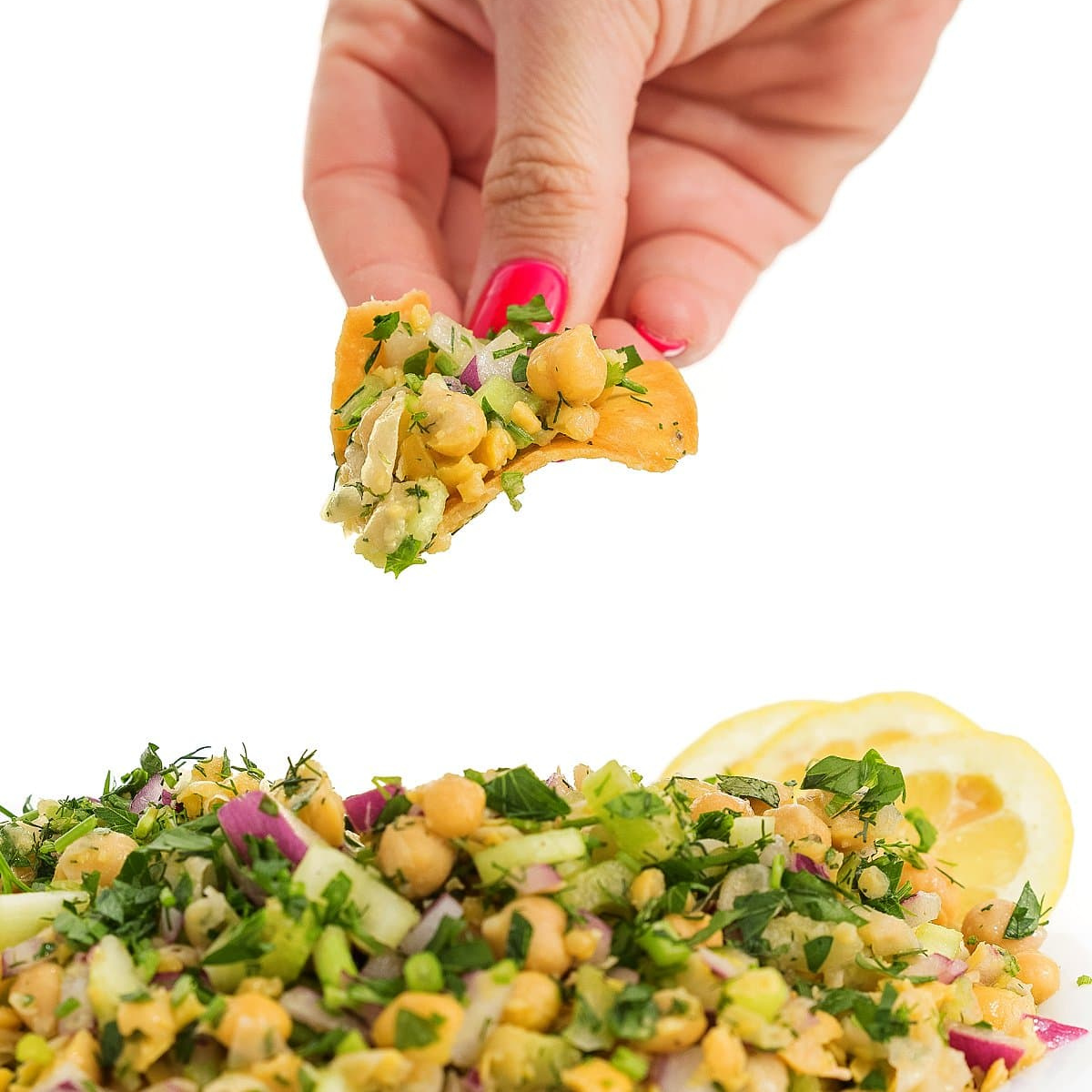 Smashed Chickpea Salad with Dill