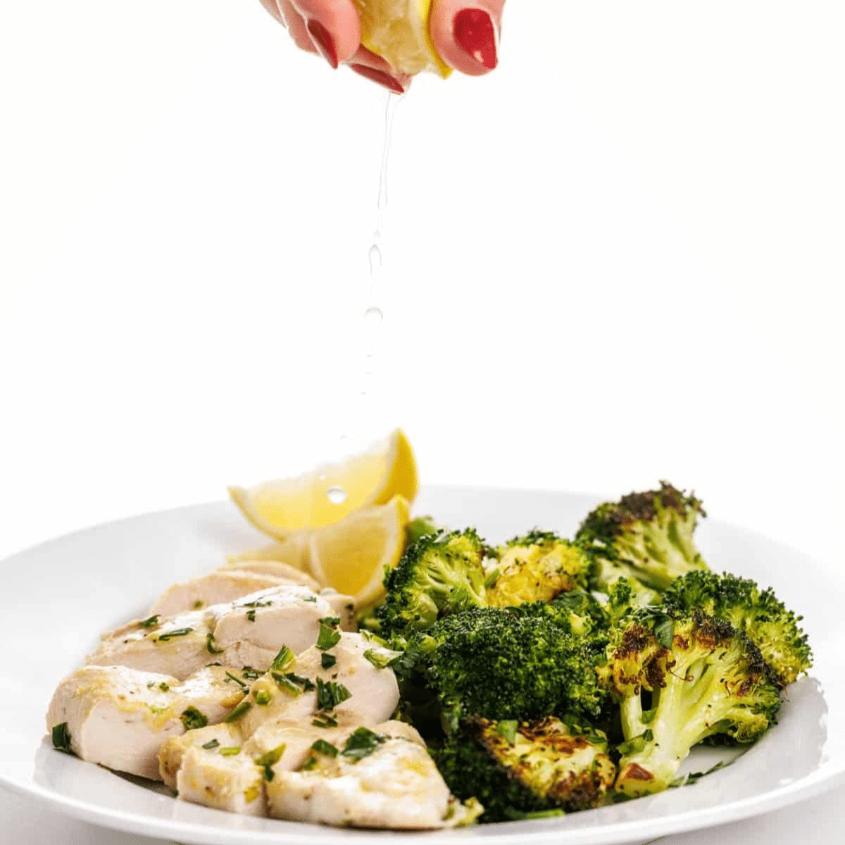 One Pan Roasted Chicken and Broccoli